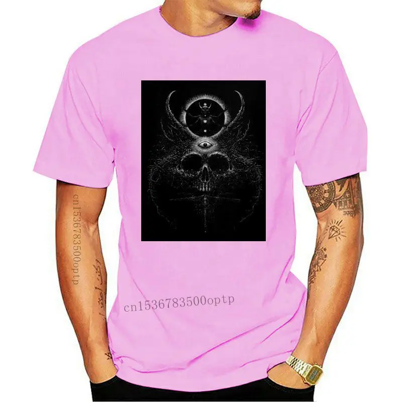 

Мужская хлопковая футболка с психоделическим рисунком черепа, 11 цветов, 8 размеров