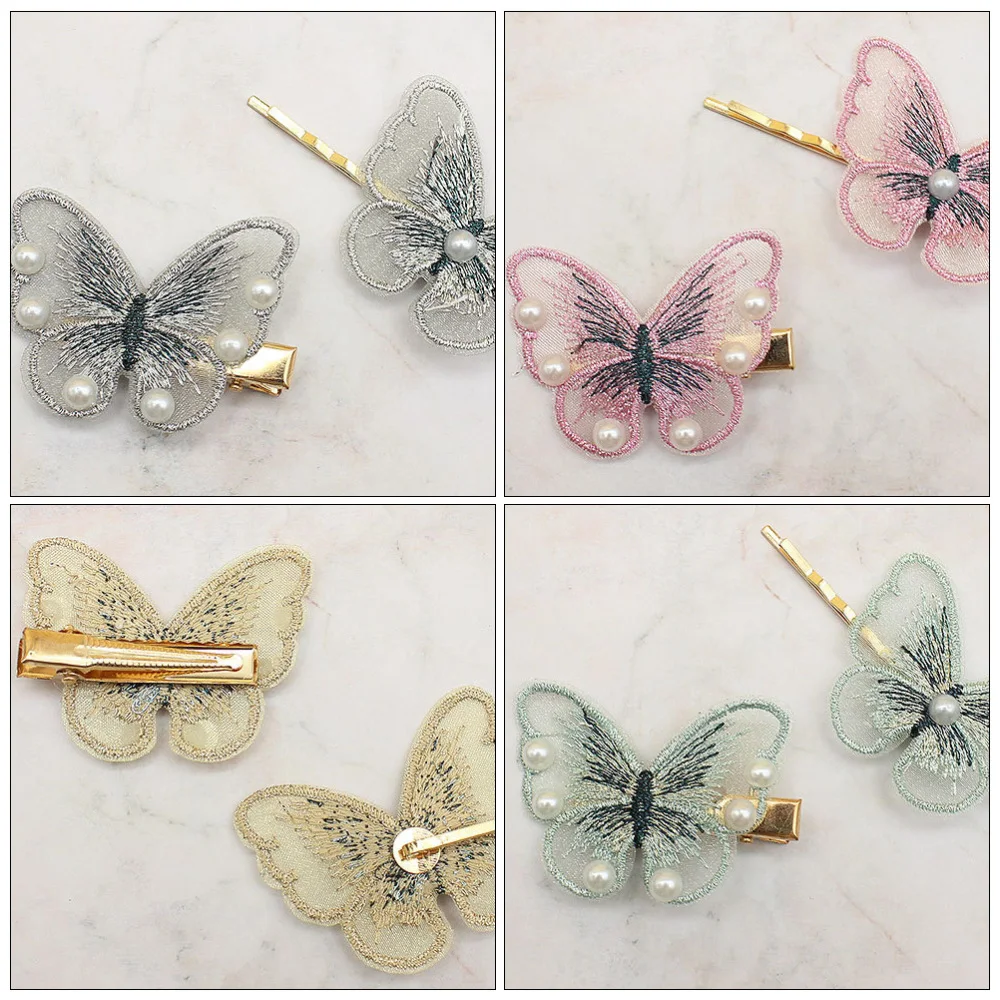

12Pcs Vintage Hollow Butterflies Barrettes Hair Clips Hair Decor (Mixed Color)