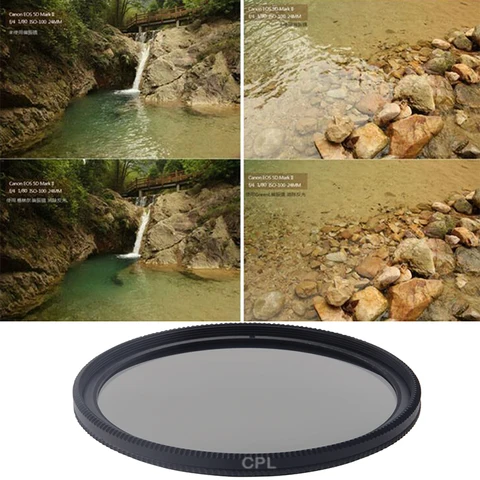 Комплект фильтров для камеры 49/52/55/58/62/67/72/77 мм CPL + ND2-400 + UV + сумка ND Регулируемый набор для Sony Nikon Canon Fuji Pentax аксессуары 4 в 1