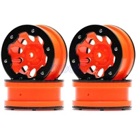 4pcs orange 10hole plastic 1 9 544027mm beadlock wheel hub for 110 rc crawler traxxas trx 4 tamiya cc01 axial scx10