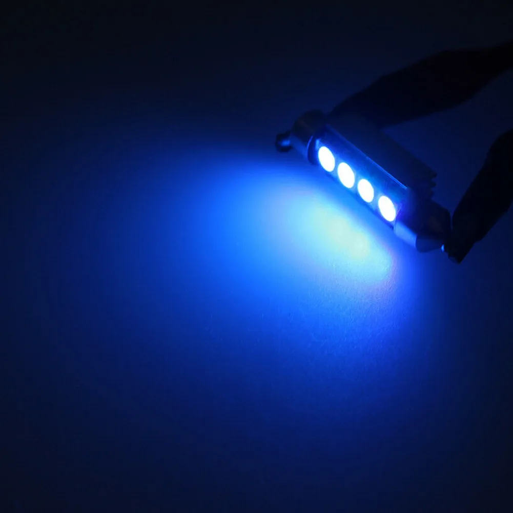 

12mm X 41mm LED Bulb Accessories Bright Blue For DC 12V Interior Lights