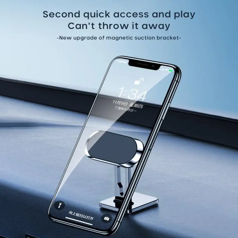 universal magnetic car phone holder stand gps magnet for iphone 11 12 pro max mini samsung xiaomi redmi car accessories bracket free global shipping
