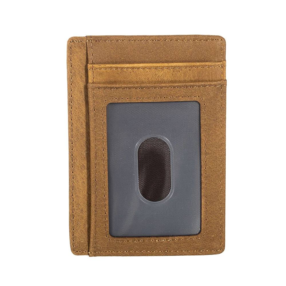 Супертонкий мягкий кошелек из натуральной кожи мини для кредитных карт