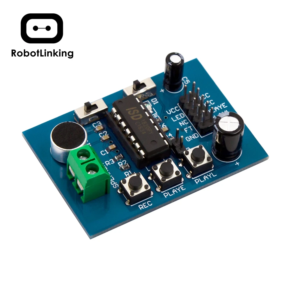 Модуль записи ISD1820 голосовой модуль голосовая плата телефона с микрофонами|board