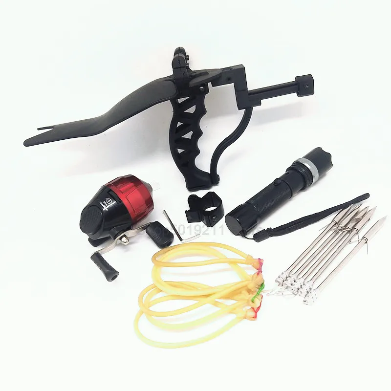 Рогатка с фонариком Охотничья набор мощных рыболовных рогаток стрела лук