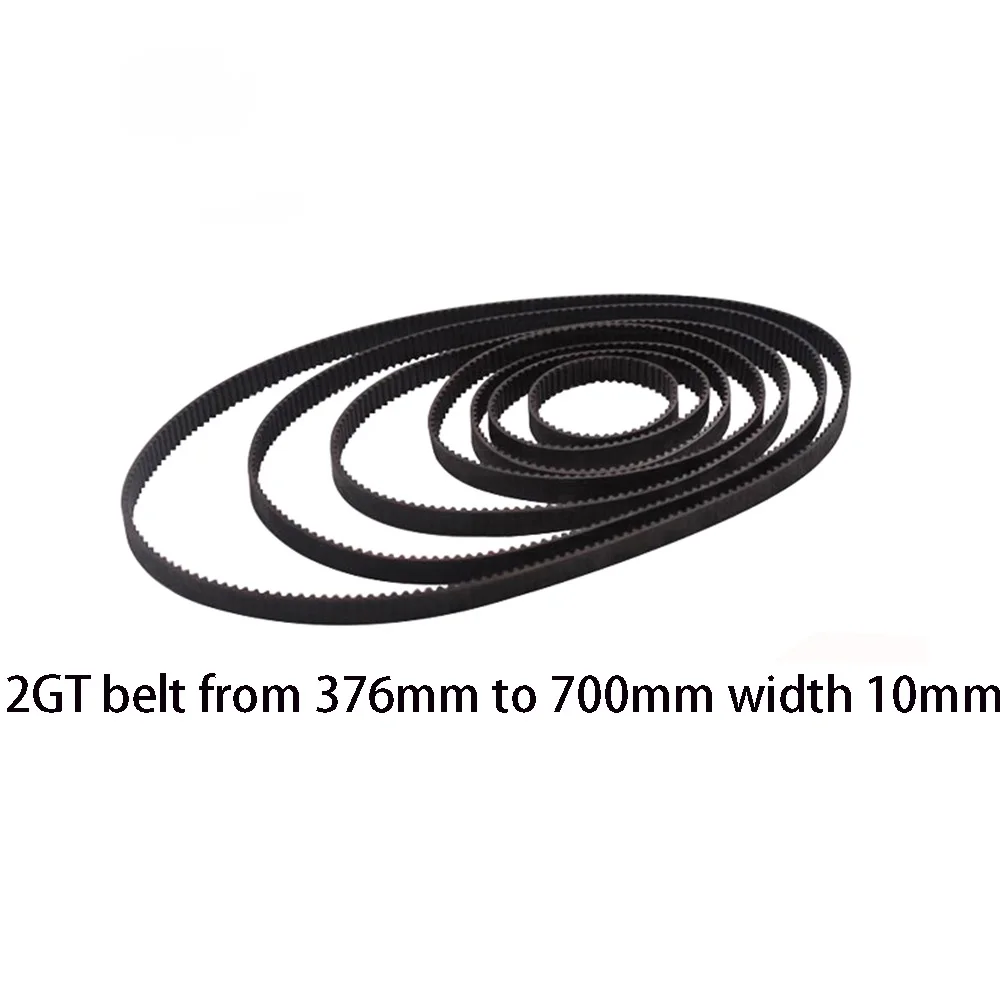 

3D Printer Parts GT2 10mm Closed Loop Rubber Timing Belt 376 380 400 420 436 444 450 500 550 600 610 640 700mm 2GT 1pcs