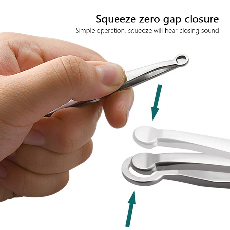 

Universal Nose Hair Trimming Tweezers Stainless Steel Eyebrow Nose Hair Cut Manicure Facial Trimming Makeup Scissors