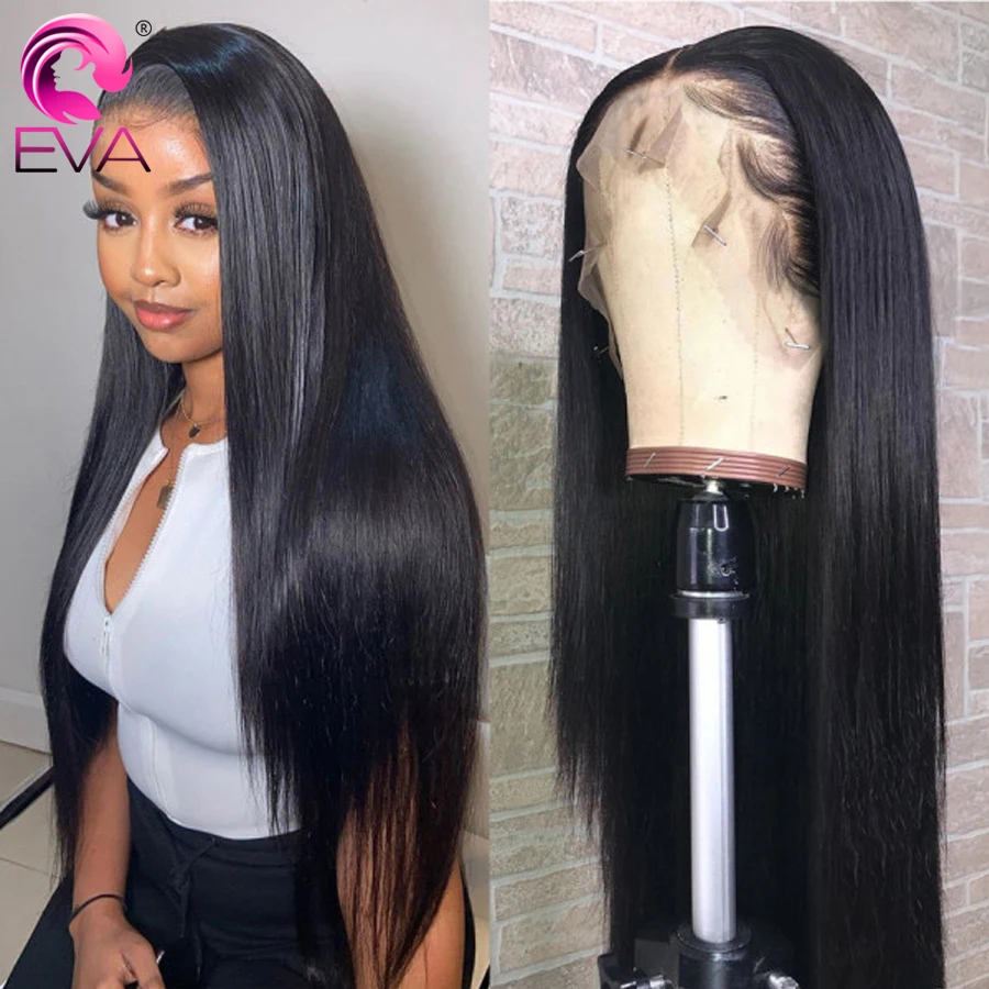 

Eva Hair Straight Closure Wig 5x5 HD Lace Closure Wig Pre Plucked Lace Front Human Hair Wigs HD Transparent Lace Frontal Wig