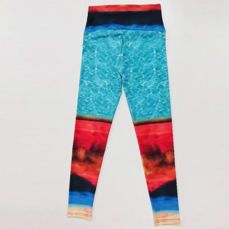 Kaminsky/Новый дизайн сексуальные женские леггинсы с принтом вулкана морской воды