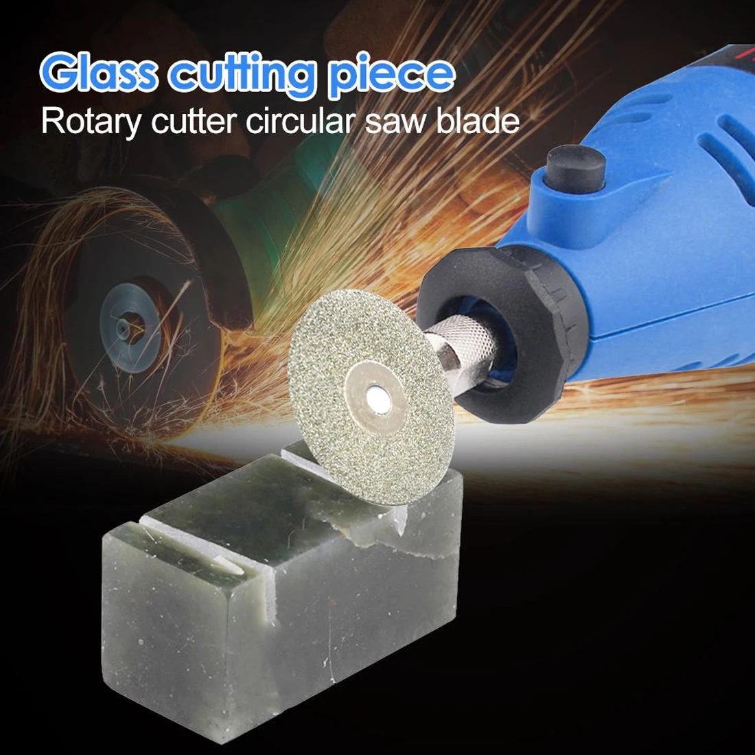 

Wheel Disc With 3mm Mandrel for Gemstones/Glass/Ceramics Diamond Cutting Disc for Dremel Rotary Tool Circular Saw Blade