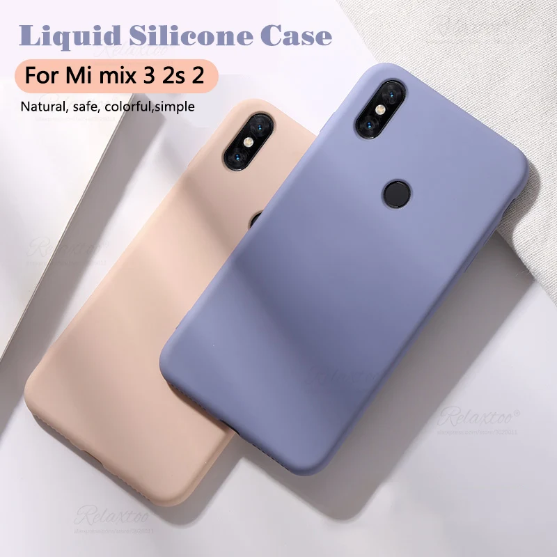 Мягкий жидкий силиконовый чехол для xiaomi mix 3 2 s чехлы карамельных цветов xiomi mi mix3
