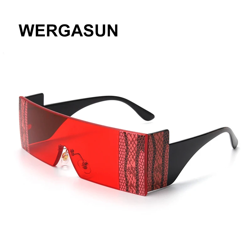 Винтажные Солнцезащитные очки без оправы WERGASUN женские роскошные брендовые