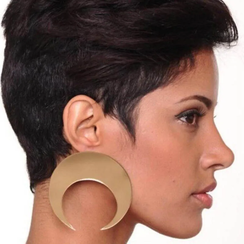 Cpop модные большие акриловые серьги в форме полумесяца индивидуальные элегантные