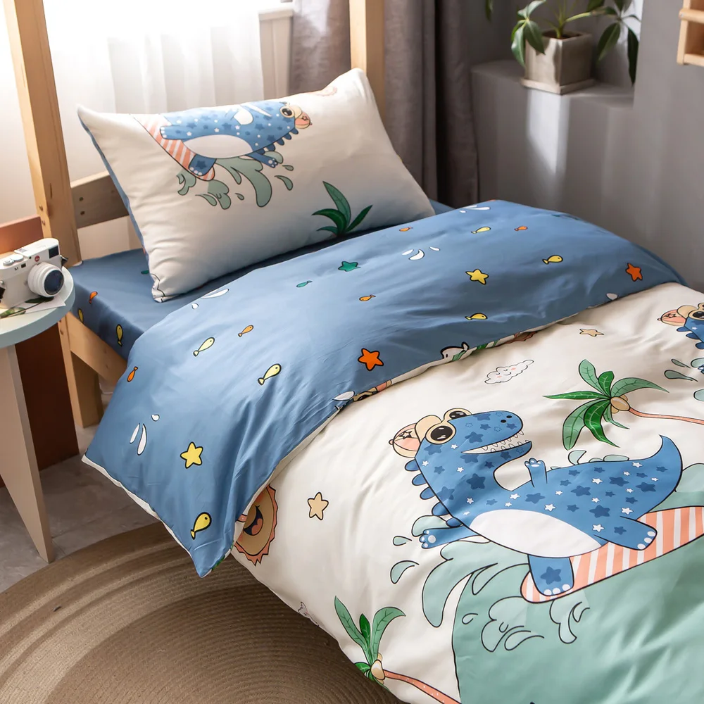 

3 Pieces Set Bedding Set Duvet Cover Pillowcase Thicken Quilt Soft Not The Ball Do Not Fade Not Shrink Skin Friendly Bedding