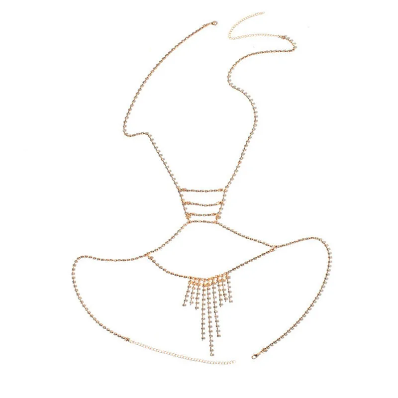 Женское Ожерелье с бюстгальтером adolph колье бикини кристаллами блестящей