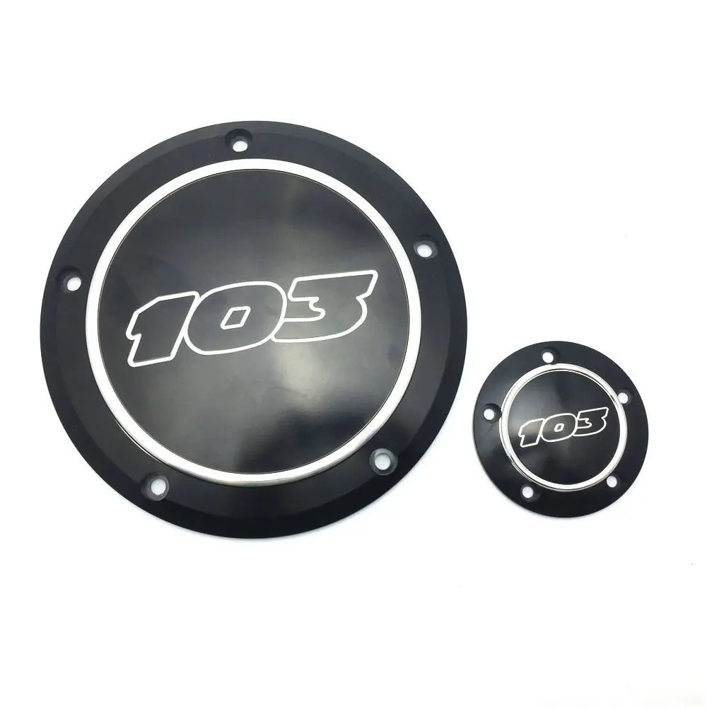 Motorcycle 103 Derby Timer Timing Cover Replacement for Harley Dyna Street Bob Softail Night Deluxe Fat Boy Road King