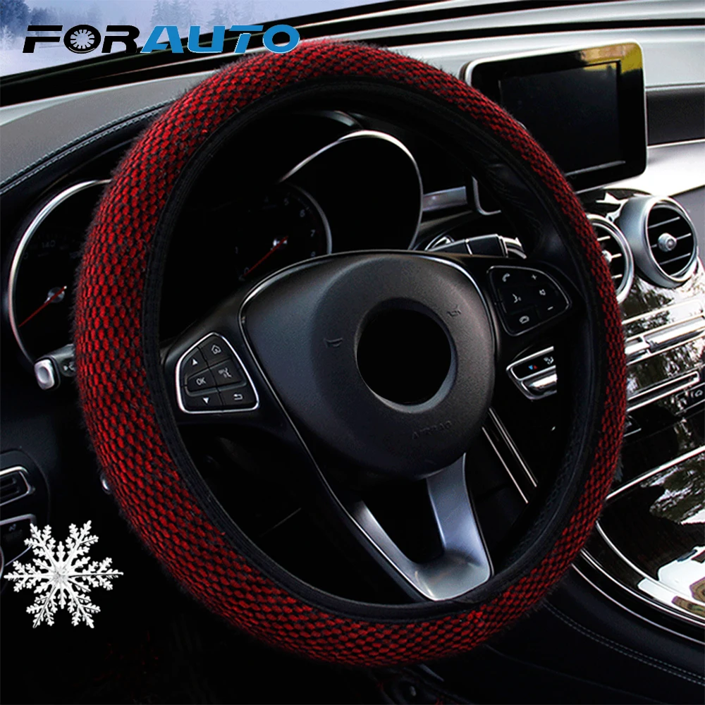 FORAUTO чехол рулевого колеса автомобиля с эластичной резинкой Большие размеры 37 38