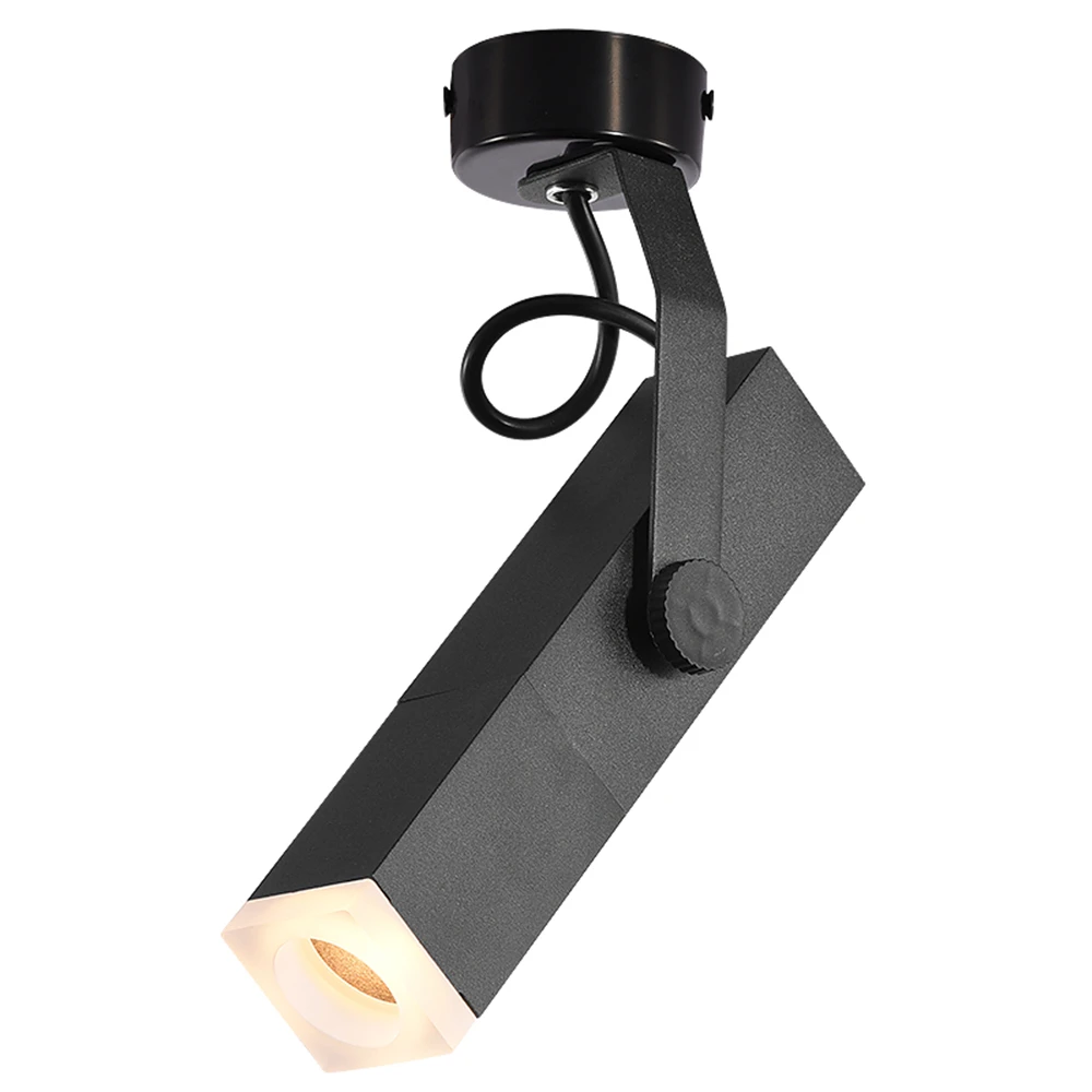 Светодиодный точечный квадратный креативный Трековый светильник COB для гостиной