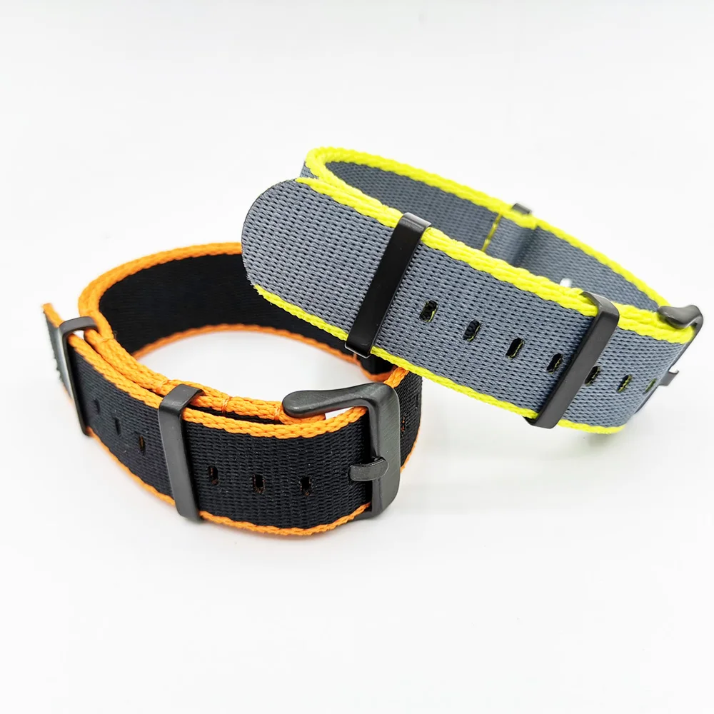 Нейлоновый ремешок NATO 20 22 мм твердый браслет военный НАТО ткань мешки Zulu Bands