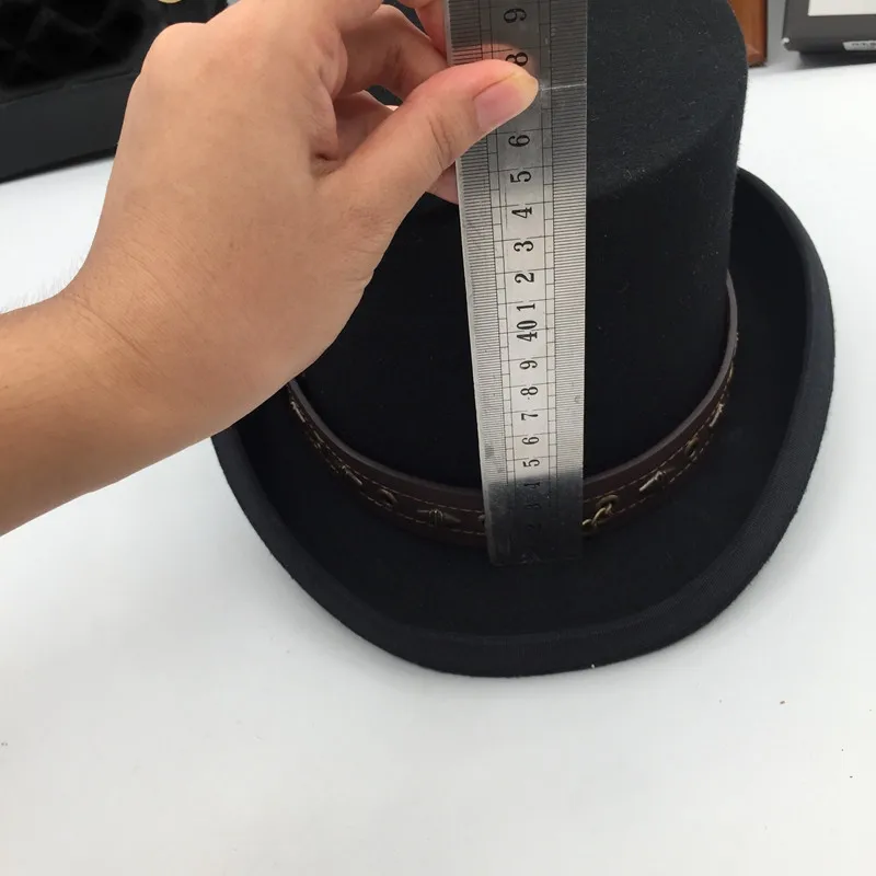 President wool felt hats for men and women show Sir Cap, fashion cap hat gentleman cap hat belt restoring ancient ways
