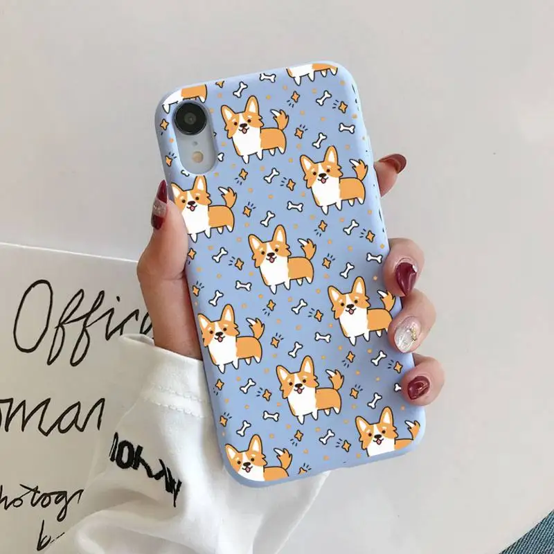 Милый чехол YNDFCNB для телефона с животными корги iphone 13 11 12 mini pro max 7 8 plus 6 6s x xs xr -