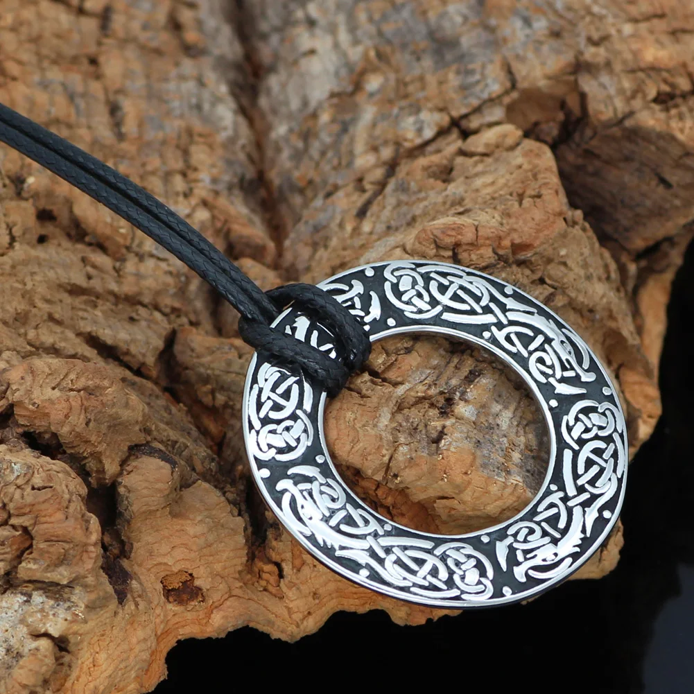 Скандинавский Викинг amulet drgon dreki Jormungand подвеска ожерелье из нержавеющей стали с