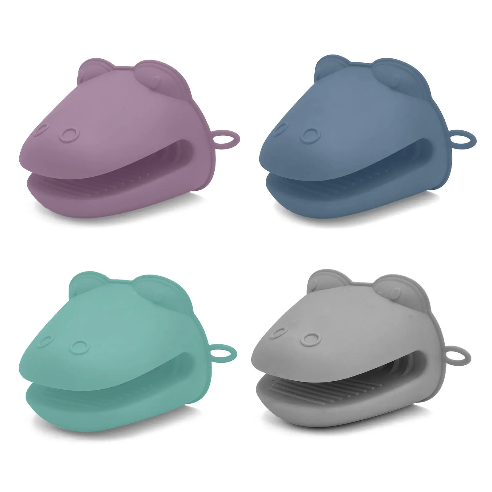 

2PC Cute Kitchen Baking Silica Gel Heat Insulation Clip Anti Scalding Non Slip Gloves Household Bowl Oven Baking Accessories