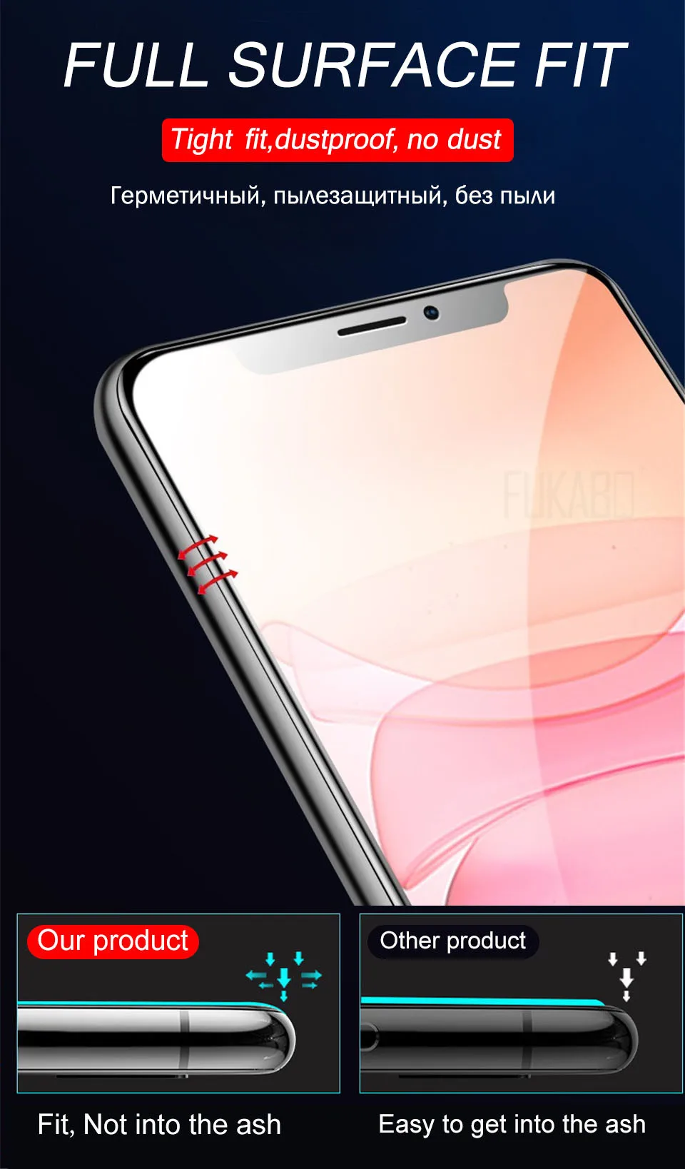 Гидрогелевая пленка с полным покрытием 2 шт./лот для iPhone 11 Pro 7 8 Plus XS Max Защита