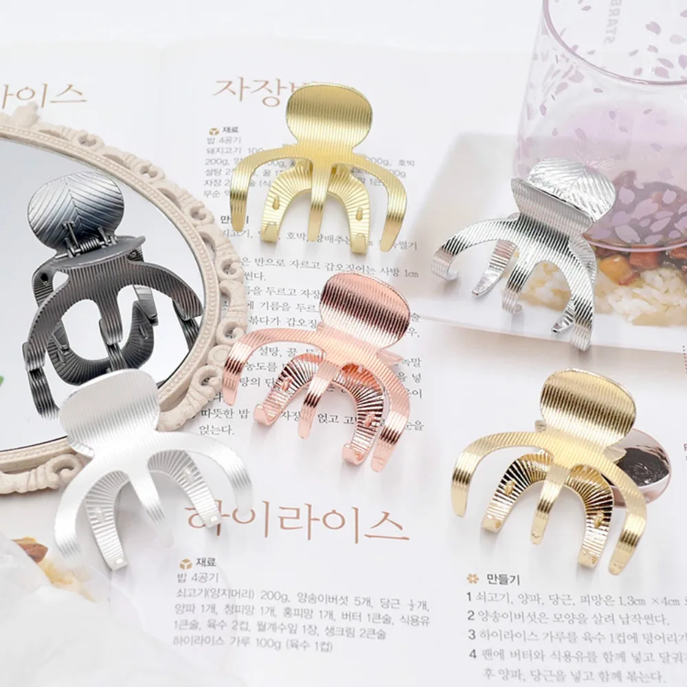 Металлическая заколка для волос женщин и девочек зажим с геометрическим узором