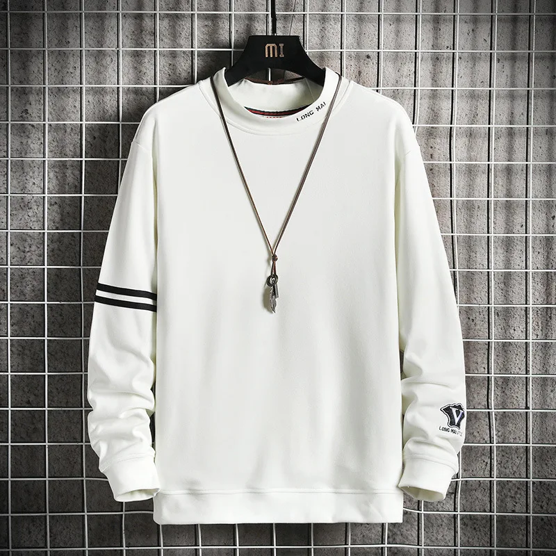 

Oversized Men sweatshirt Hoodies Hip Hop Long Sleeve japanese Harajuku Streetwear Spring Autumn Male High Neck Sweatshirt Tops