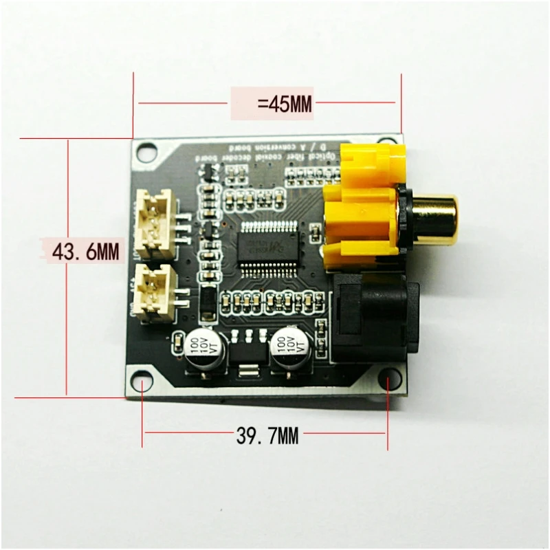 Цифровой аудио декодер DAC 24 бит 192 кГц оптический оптоволоконный коаксиальный