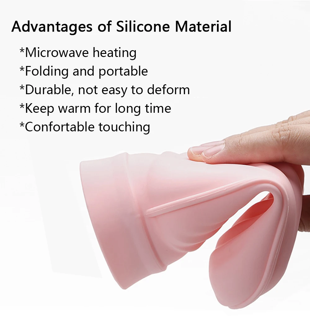 Портативный силиконовый мешок для льда 300 мл разогрев в микроволновой печи