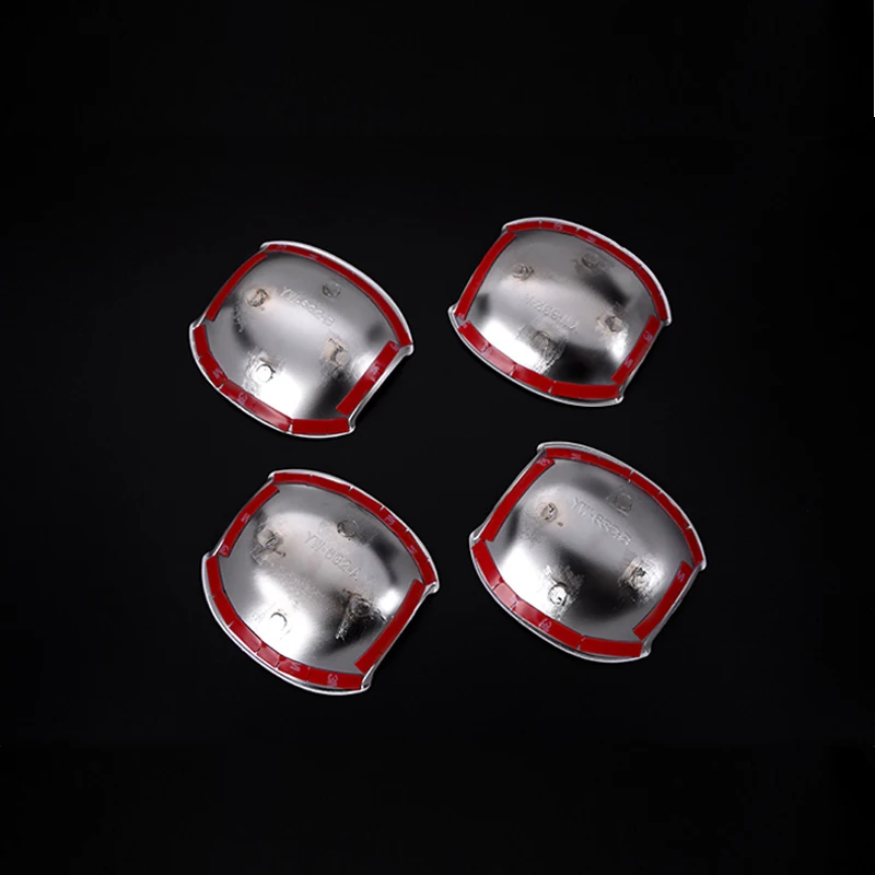 Стильная хромированная Серебристая накладка на дверную ручку автомобиля из