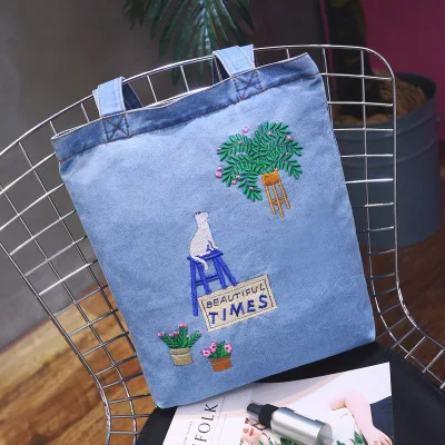 Light blue Модные женские сумки, дизайнерские женские сумки, большие кошельки, джинсовые сумки, сумки через плечо, сумки через плечо - Цвет: Light blue