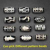 2pcs 10x20mm many patterns tibet dzi agates beads for diyjewelry making mixed wholesale for all items