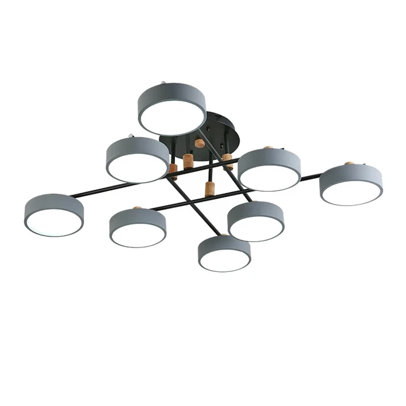 Металлические люстры BOTIMI в виде абажура современные круглые