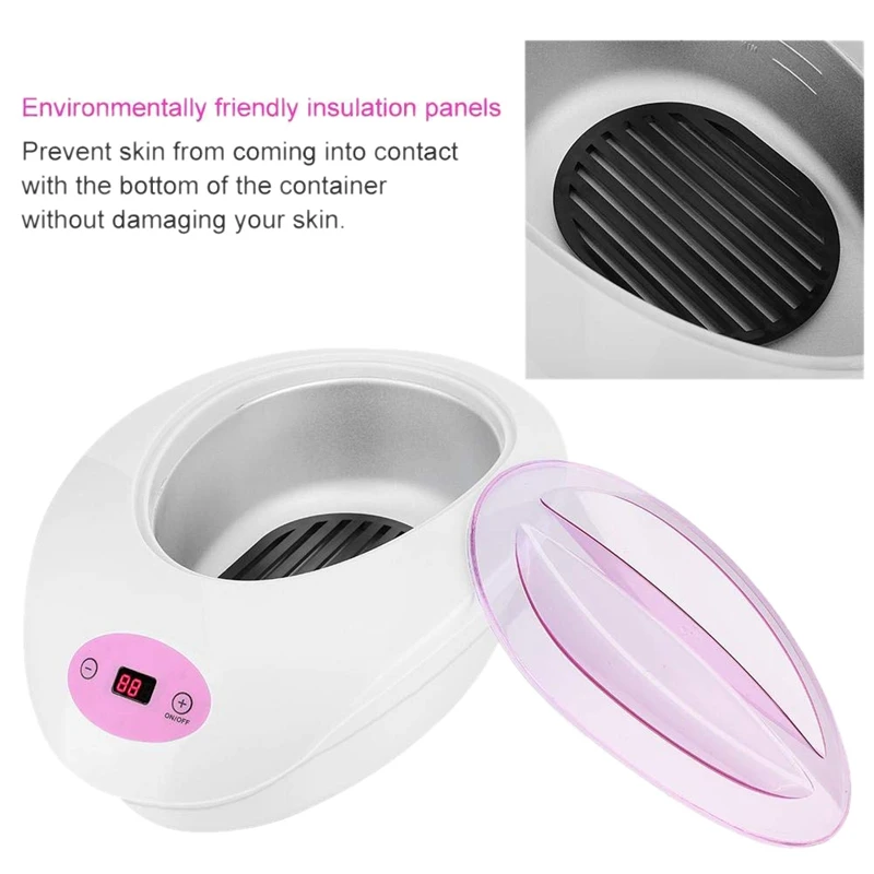 

Wax Warmer Kit, Electric Hair Removal Wax Epilator Warmer Depilatory Wax Heater Machine for Full Body Legs Face Eyebrows(US Plug