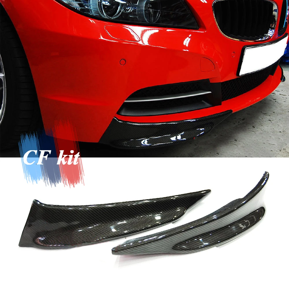 CF Kit углеродное волокно передний бампер для губ спойлер Накладка BMW Z4 E89 авто