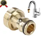 Латунный соединитель для шланга, инструменты для полива сада, универсальный адаптер для кухонного шланга, адаптер для крана, адаптер для соединения трубы, домашний фитинг