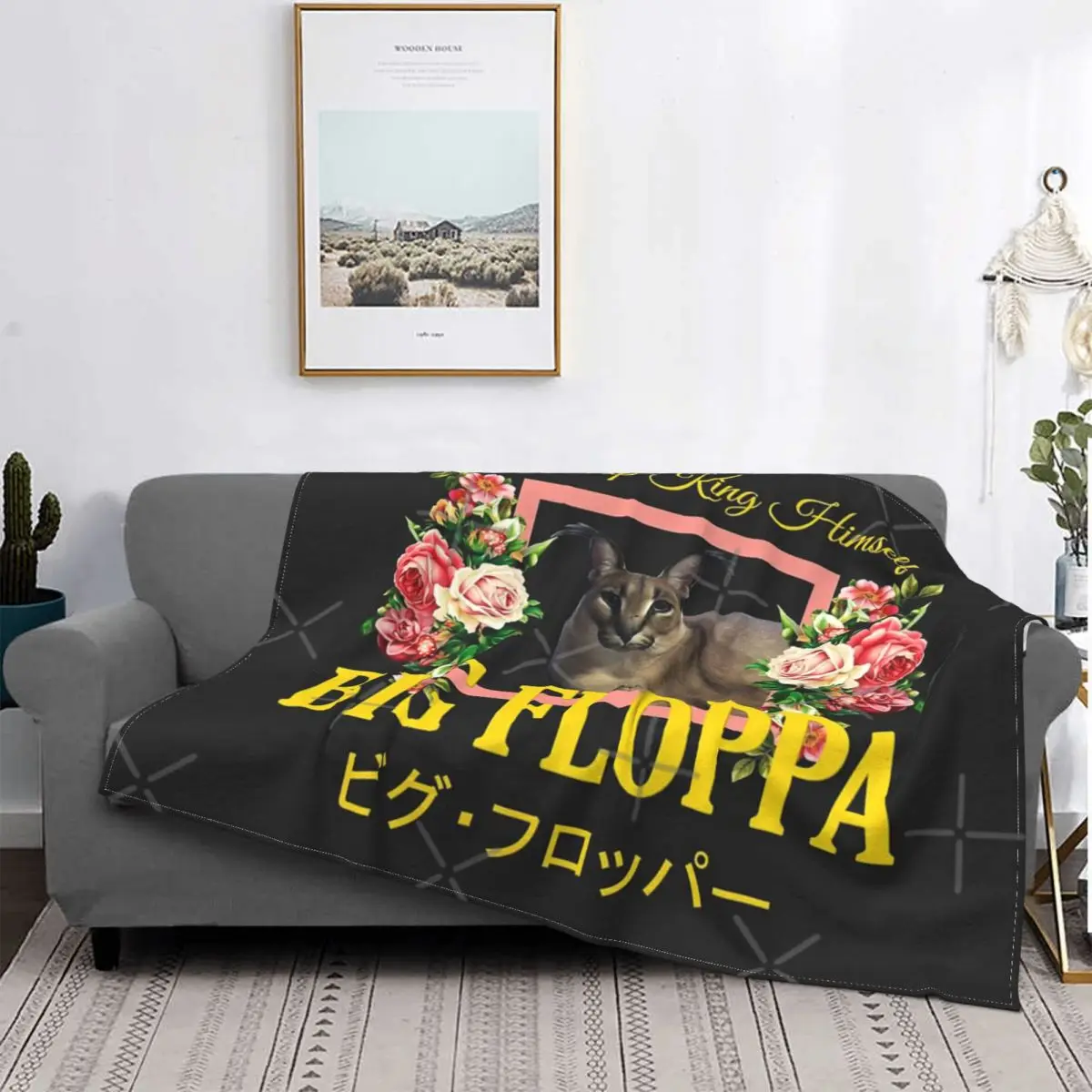 

Manta con capucha y estampado Floral, colcha a cuadros para cama, sofá, a cuadros