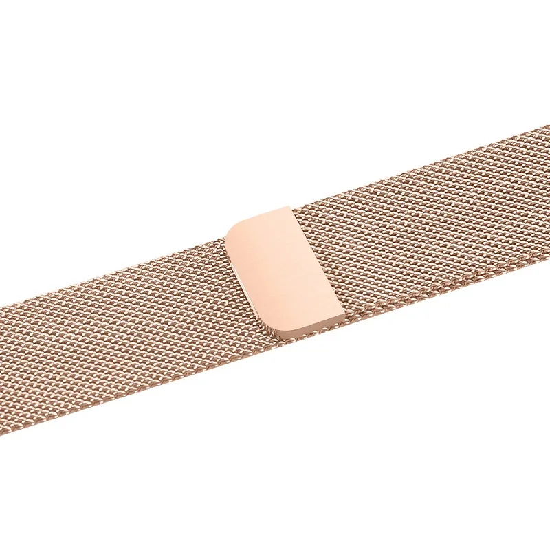 rose gold Ремешок для часов, Миланская петля, ремешок Нержавеющая сталь ремешки наручных часов для Apple Watch серии 1/2/3, 42 мм, 38 мм, версия магнитный браслет для наручных часов iWatch, для детей 4, 5, 40 мм 44 мм - Цвет ремешка: rose gold