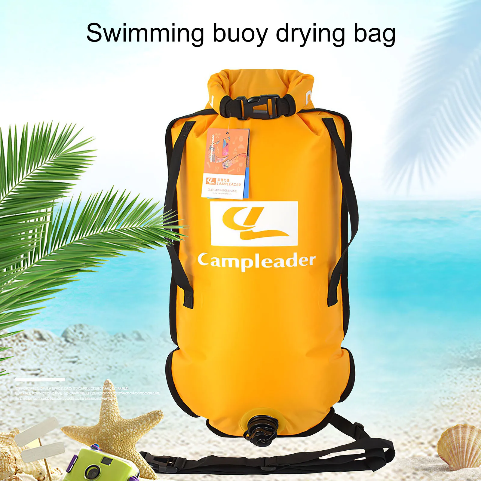 

Inflatable Swim Buoy Large Swim Buoy Dry Bag Portable Swimming Tow Float Visible Watertight Dry Bag Exquisite Safety Swim Buoy