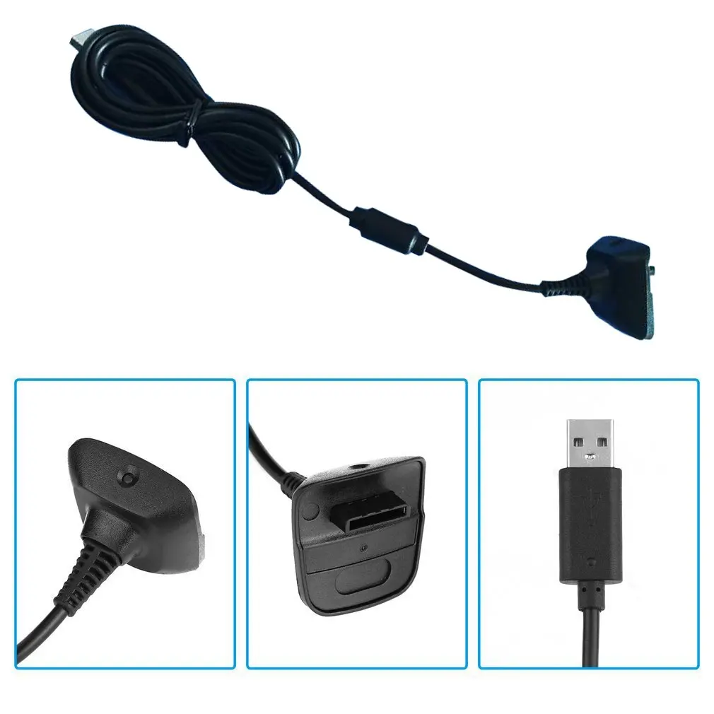 USB зарядный кабель для контроллера Xbox 360 USB-зарядное устройство набор