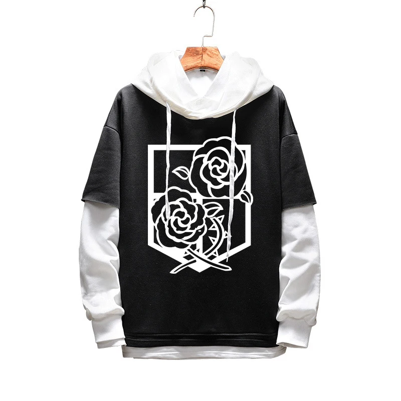 Men Women Hoodies Anime Attack on Titan Hoodie Pullover Hooded Sweatshirt Sportswear Cosplay Costume Hip-Hop Hood Coat Outerwear | Мужская