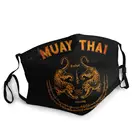 Муай Тай Тигр маска для лица против пыли Сак Yant татуировки кикбоксинг Таиланд защитный респиратор многоразовый рот-муфельная печь