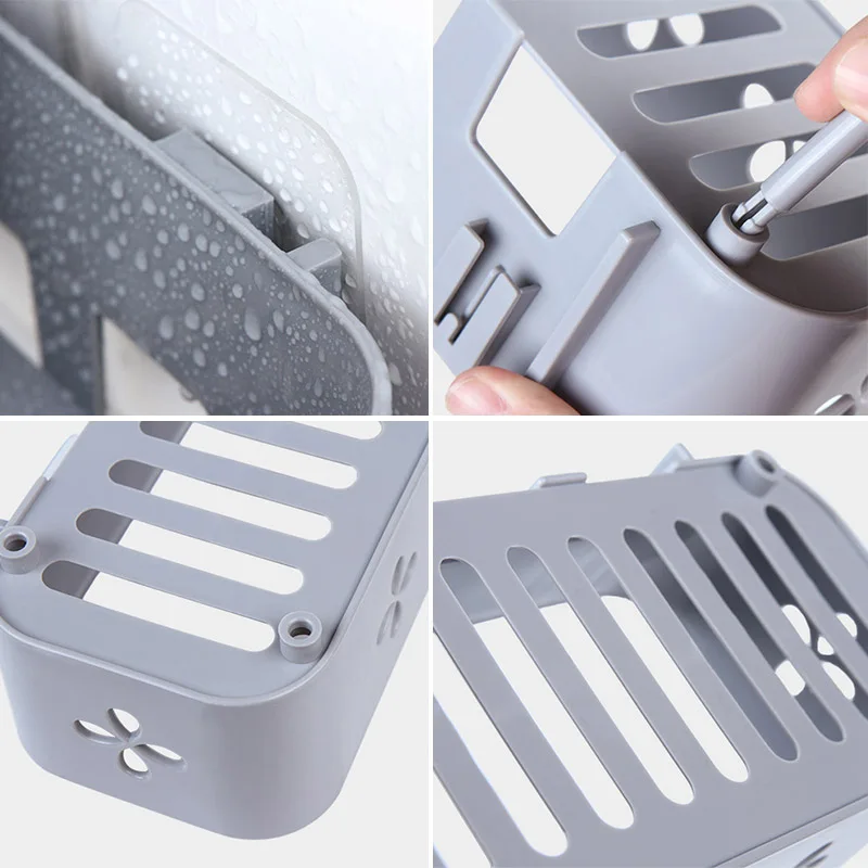 Органайзер для кухни и ванной комнаты настенный держатель сушилка посуды полка