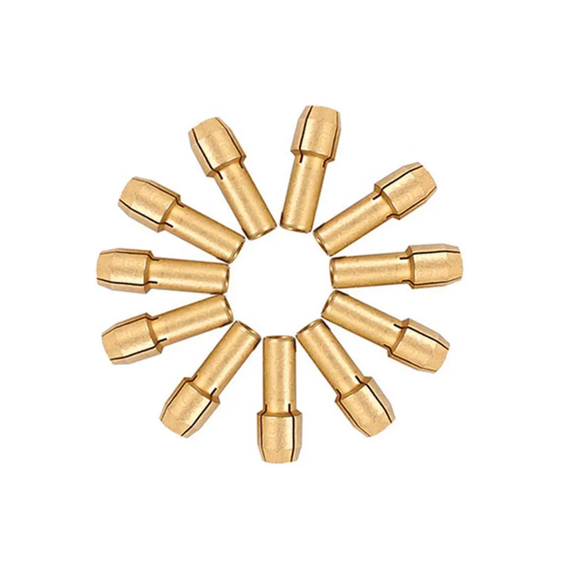 

Brass chuck Electric grinder chuck accessories Cross chuck Brass Drill Chucks Collet Bits 10-piece
