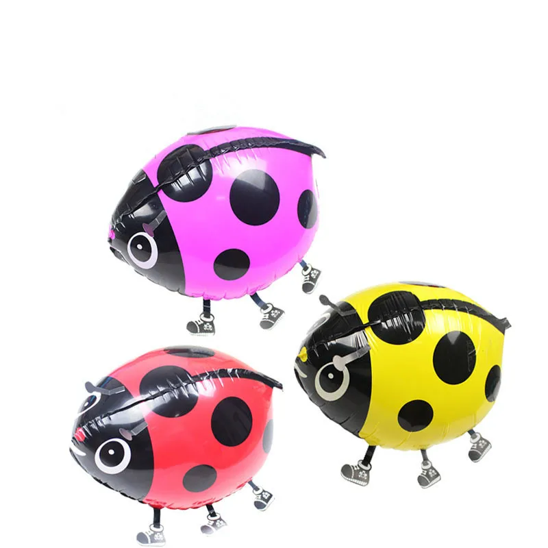 1 шт. 56x43 см милый мультяшный питомец ходящий Божья коровка животные гелиевые