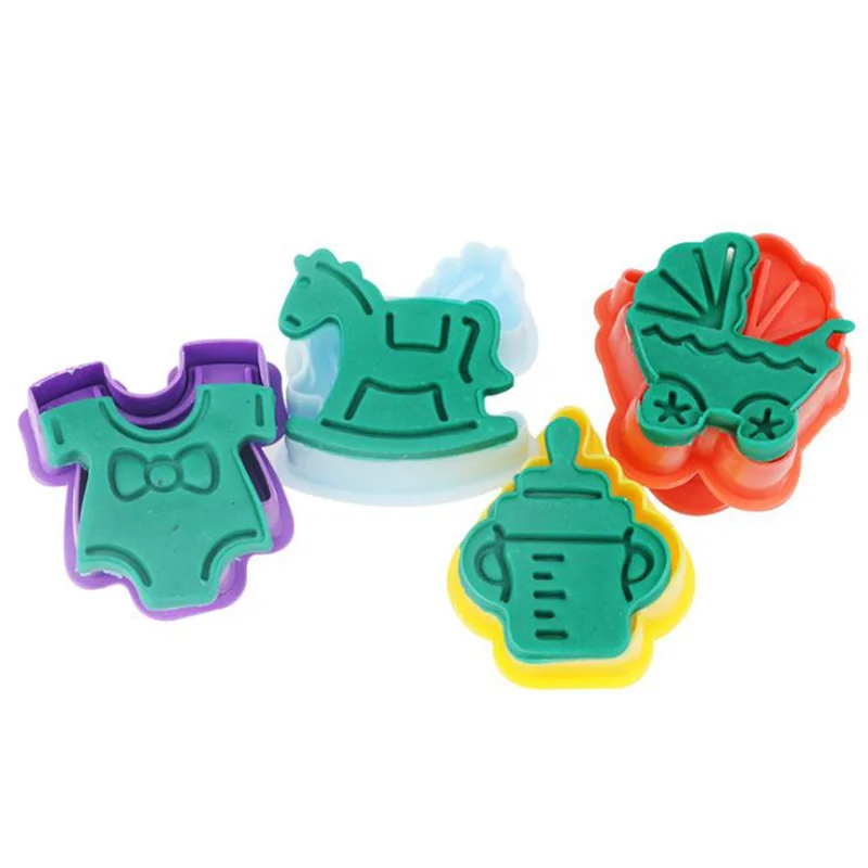 4 шт. детская коляска трояновая бутылка форма для печенья штамп подарок тостов