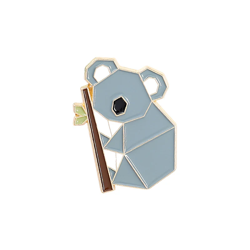 

Creativity Origami Animal Brooches Fox Panda Rabbit Enamel Lapel Pin Badges Hat Backpack Accessories Friends Gifts Wholesale